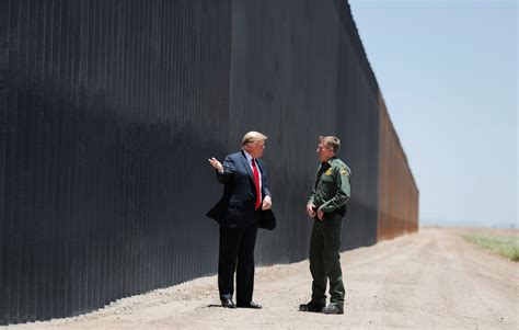 Trump Visits Border Barrier In Push Of Immigration Message Amid