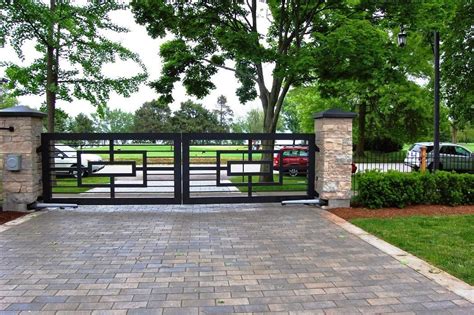 Custom Contemporary Driveway Gates All In One Home Ideas Modern