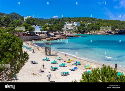 Europe Spain Balearic Islands Eivissa Ibiza The Beach Of Cala