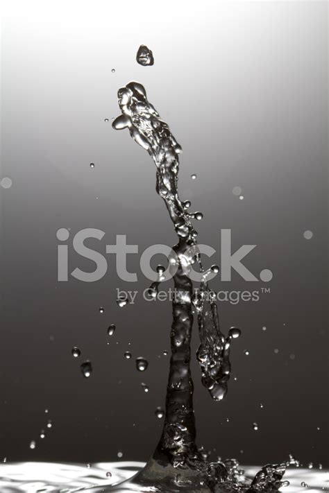 Close Up Water Drop Collision Stock Photo Royalty Free Freeimages