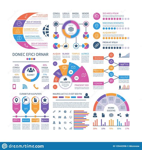 Infographic Template Financial Investment Graphs Process Timeline