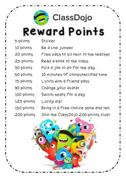 We did not find results for: Class Dojo Reward Points by Miss Ryan's Classroom | TpT