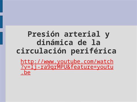 Ppt 05 Presión Arterial Y Dinámica De La Circulación Periférica