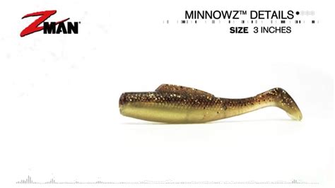 Z Man Minnowz 3 Inch Soft Plastic Paddle Tail Swimbait 6 Pack — Discount Tackle