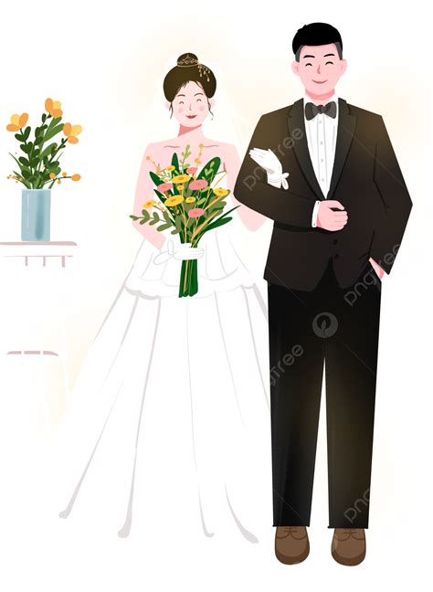 Retrato De Pareja De Novios Png Boda Casar Amantes Png Y Psd Para