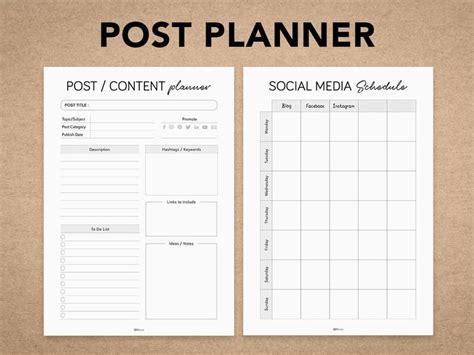Editable Post And Content Planner Blog Post Social Media Content