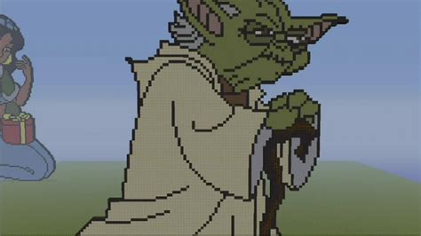 Star Wars ~ Minecraft Yoda Speed Build Pixel Art Youtube