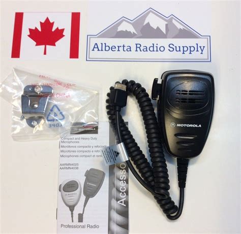 Motorola Aarmn4025c Microphone Cdm Radios Alberta Radio Supply