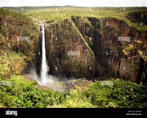 Wallaman Falls A 268 Metres High Waterfall In Girringun National Park