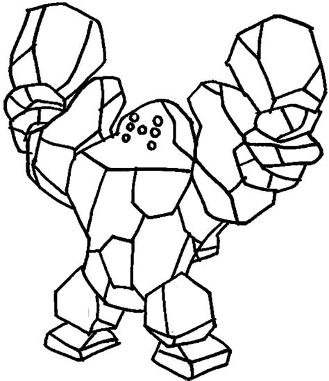 Regirock Pokemon Coloring Page Free Printable Coloring Pages For Kids