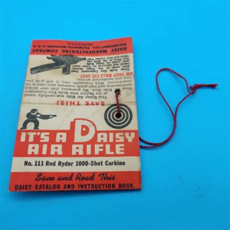 RED RYDER DAISY BB Gun No Model ORIGINAL Hang Tag For Rifle