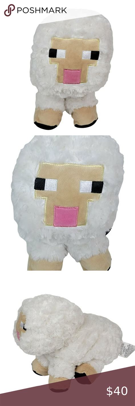 Minecraft Sheep Plush Large 15 White Stuffed Animal Toy 2018 Mojang