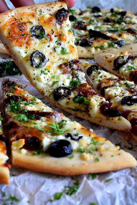 Flatbread pizzas do, however, cook significantly quicker than a dough based pizza making them ideal lunch fare. Homemade Mediterranean Flatbread - Lord Byron's Kitchen ...