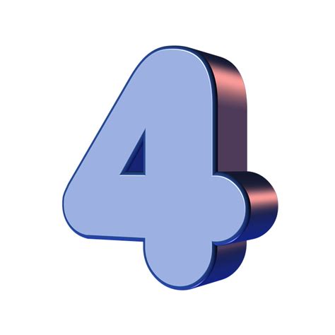 Número Cuatro 4 · Imagen Gratis En Pixabay