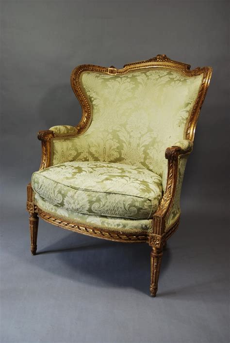 Old wooden armchair free photo. 19thc French gilt & carved wood armchair in SOLD ARCHIVE