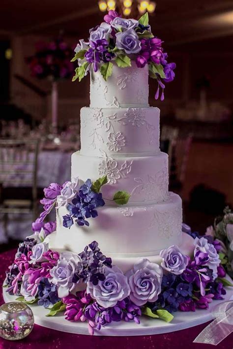 406 Best Images About Wedding Cakes Purple Indian