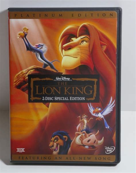 The Lion King Dvd 2003 2 Disc Set Platinum Edition For Sale Online