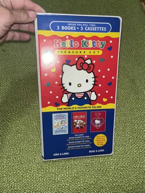 Hello Kitty Treasure Set Read And Sing Along 3 Books 3 Cassettes Vtg