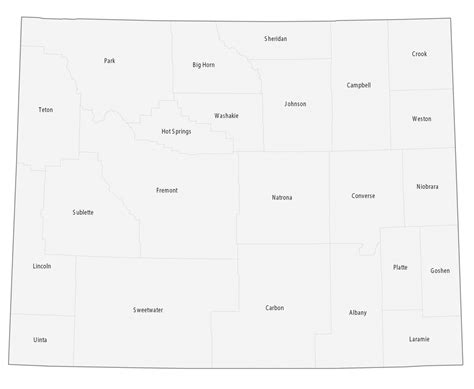 Map Of Wyoming Cities And Roads Gis Geography