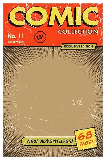 Comic Book Cover Style Vintage Vector Illustration Stock Illustration Download Image Now Istock