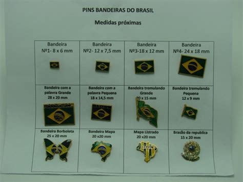 Pins Da Bandeira Do Brasil Modelo A Escolher R 1504 Em Mercado Livre