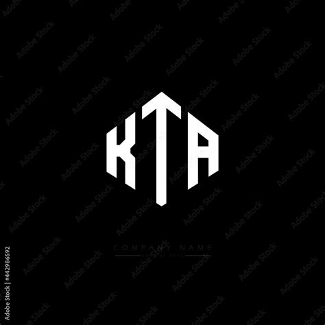 Kta Letter Logo Design With Polygon Shape Kta Polygon Logo Monogram Kta Cube Logo Design Kta
