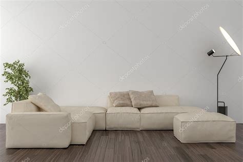 Living Room Blank Wall In The Background Stock Photo By ©pozitivo