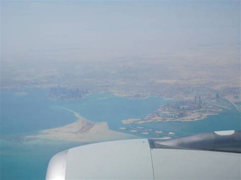 110 Doha Aerial View From The Airplane Stock Photos Pictures