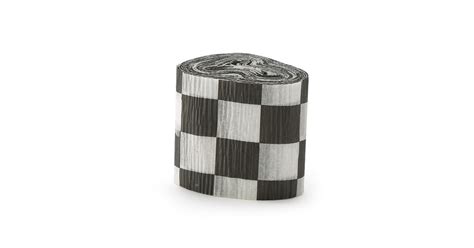 Black And White Checkered Crepe Paper