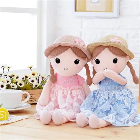 40cm53cm Cute Spring Girl Plush Dolls Soft Beautiful Stuffed Doll Kids