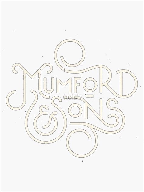 Mumford And Sons Poster Sticker For Sale By Hols5 Redbubble
