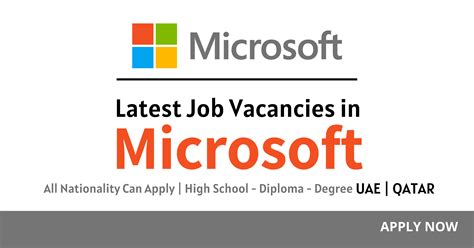 Latest Microsoft Jobs In Uae Saudi Arabia And Qatar