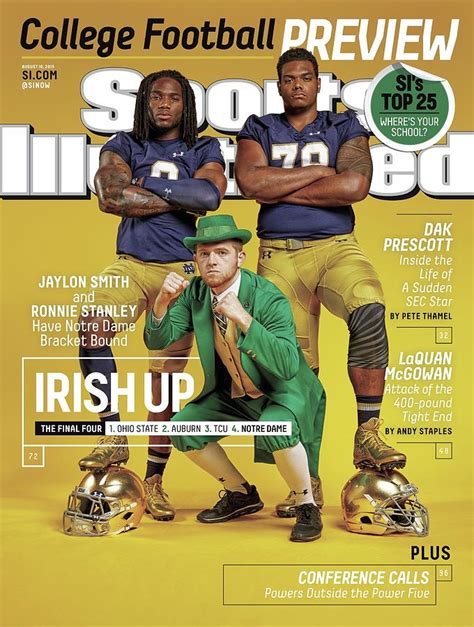 Irish Up 2015 College Football Preview Issue Sports Illustrated Cover Photograph By Sports