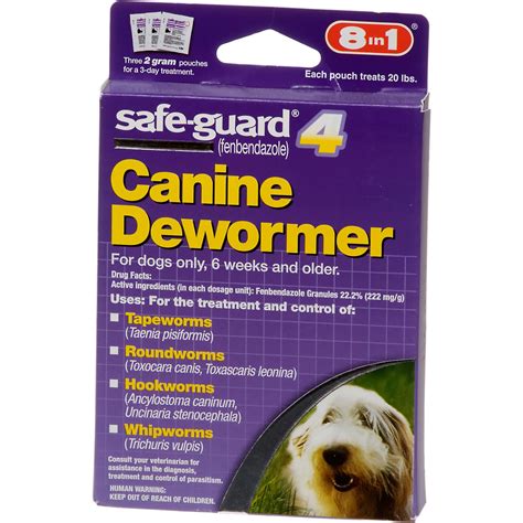 8 In 1 Safe Guard 4 Canine Dewormer For Medium Dogs Petco