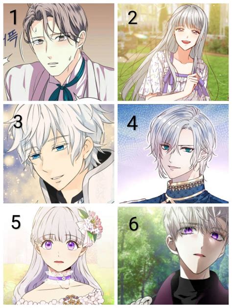 Silver Haired Manhwa Characters Manhwa Anime Manga Collection