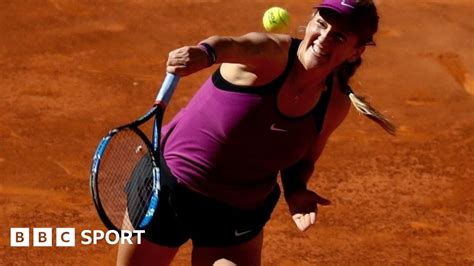Victoria Azarenka Withdraws From Madrid Open With Back Injury Bbc Sport