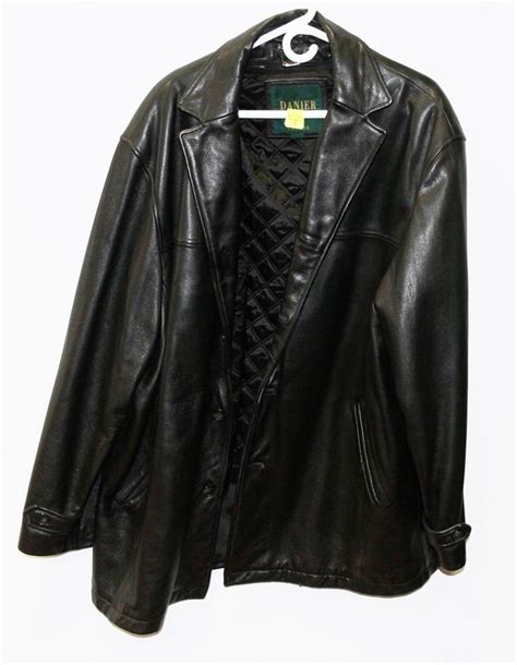Danier Mens Leather Jacket Size 44 46 Xl