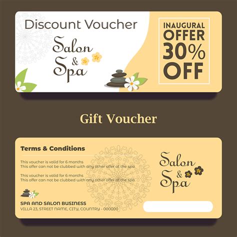 Download Spa Massage Voucher Royalty Free Vector Graphic Pixabay