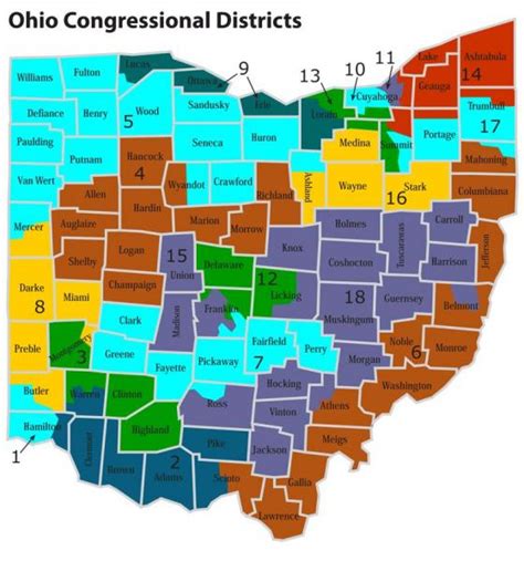 Map Of Congressional Districts In Ohio World Map