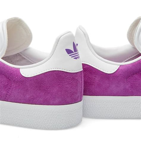 Adidas Gazelle Shock Purple And White End Ie