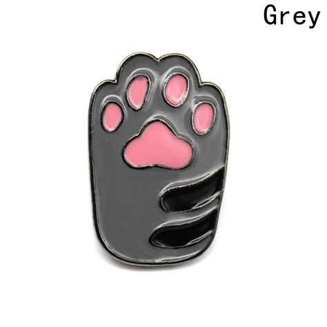 Brooches And Pins Pet Paw Print Enamel Pin Cat Dog Paw Jewelry Animal