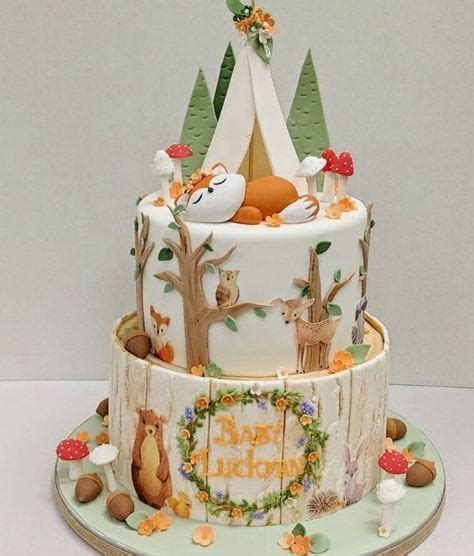 Woodland Baby Shower Cake Ideas Darling Celebrations