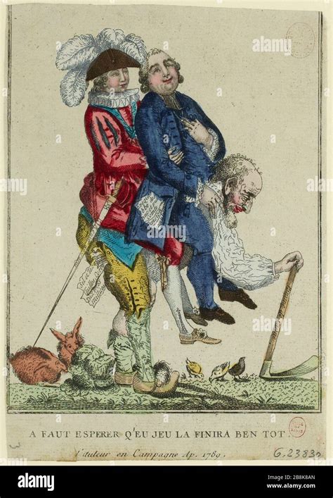 French Revolution Old Regime Cartoon On The Three Orders The Third