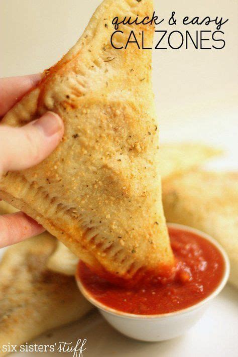 Quick And Easy Calzones Recipe Food Recipes Easy