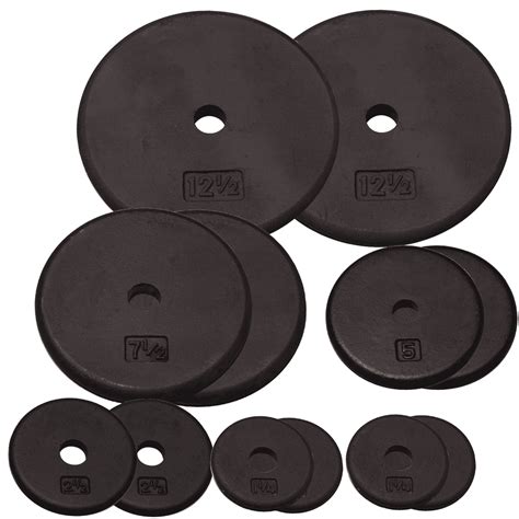 Body Solid Rpbs60 Standard Weight Plate Set 60 Lbs