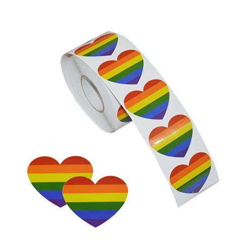 Stks Pak Lgbt Gay Pride Sticker Regenboog Vlag Party Bar Stickers