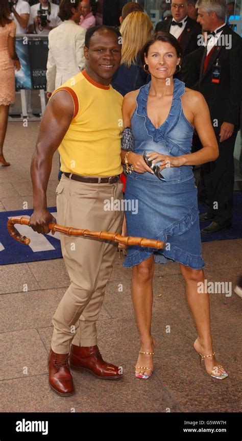 Chris Eubank And His Wife Karron Arrive For The Premiere Of Steven