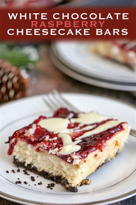 (check cake halfway through bake; White Chocolate Raspberry Cheesecake Bars