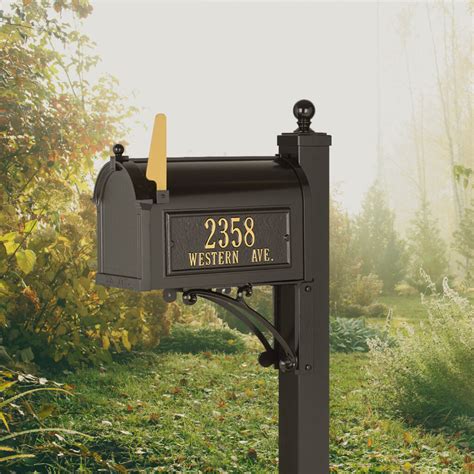 Whitehall Deluxe Capitol Mailbox Package Wood Kingdom West