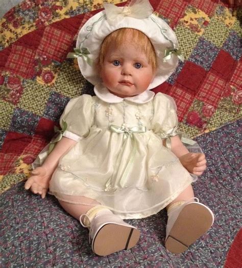 2004 Vintage Catherine Porcelain Numbered Baby Girl Doll By Hildegard